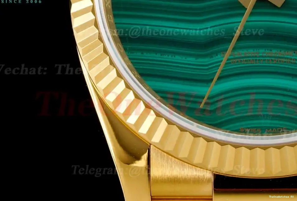 Green Dial YG YG 36mm Pres A2836 RAF DayDate Malachite 0228