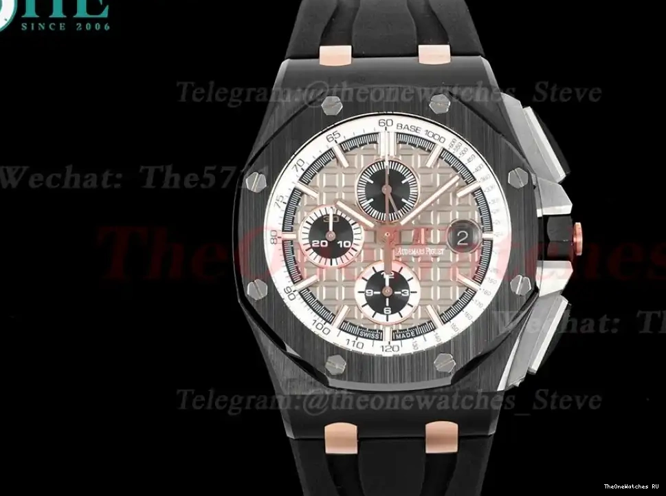 A3126 Ceramic RU APF 44mm Offshore Stk Royal Grey Oak 0228