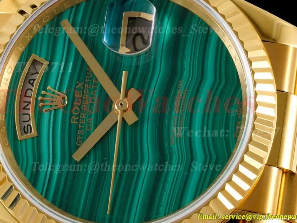 Green Dial YG YG 36mm Pres A2836 RAF DayDate Malachite 0228