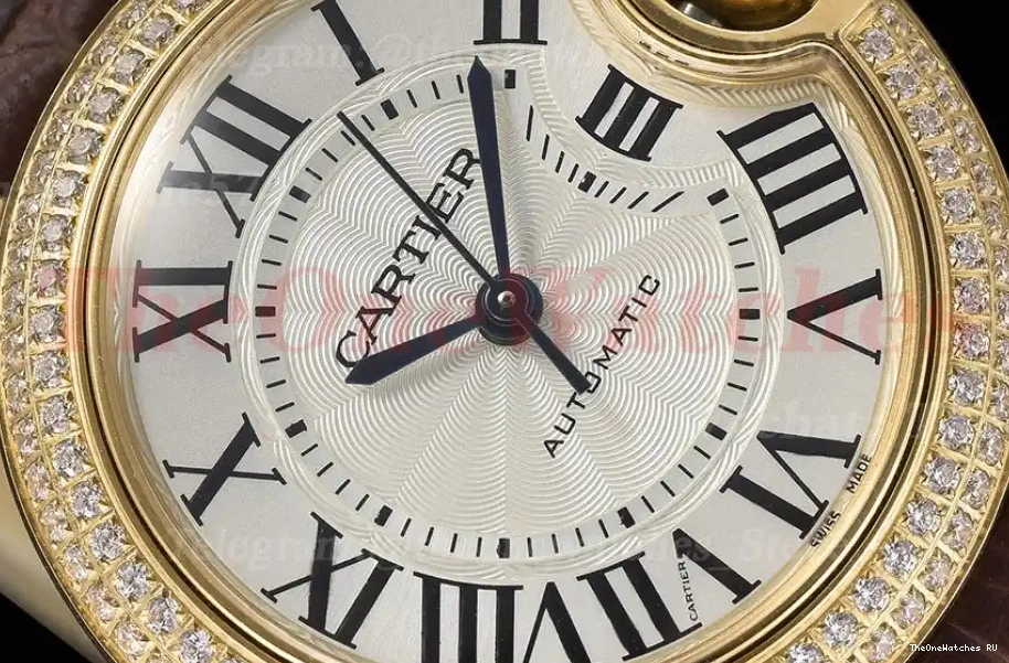 White Cartier Dia GDF De YG Ballon Bleu LE Dial 33mm NH05 0228