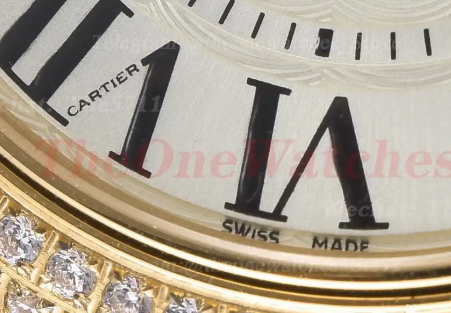 White Cartier Dia GDF De YG Ballon Bleu LE Dial 33mm NH05 0228