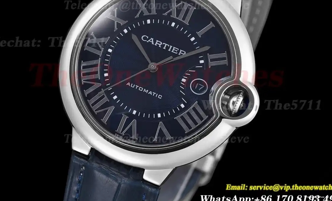 Blue SS De GDF Ballon 42mm Bleu MY8215 Cartier LE Dial 0228