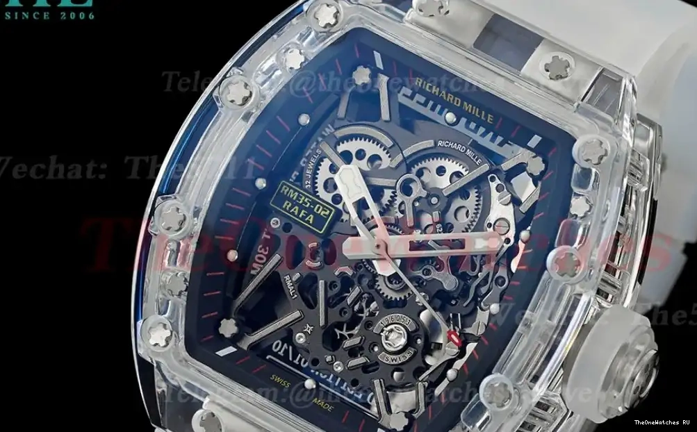 RM035-02 Strap RMAL1 Dial Skeleton on Transparent RMF 0228