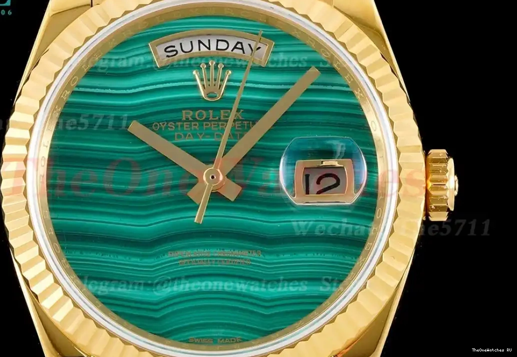 Green Dial YG YG 36mm Pres A2836 RAF DayDate Malachite 0228