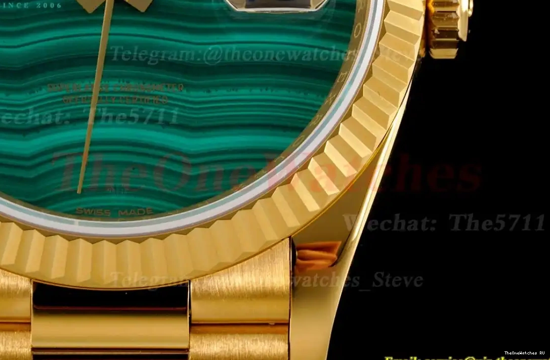 Green Dial YG YG 36mm Pres A2836 RAF DayDate Malachite 0228