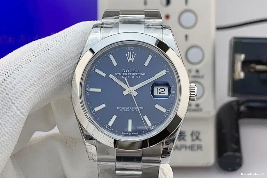 Datejust VS3235 - SS Oyster 126300 VSF SS Blue Rolex 41mm Stk 904L 0228