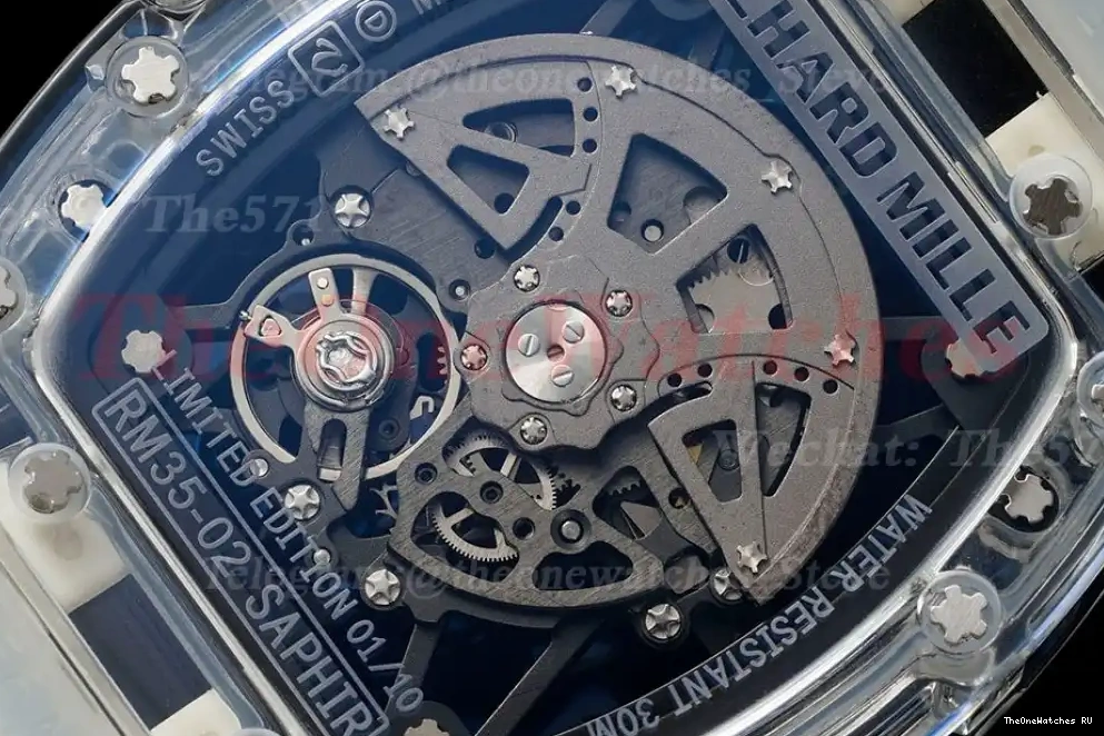 RM035-02 Strap RMAL1 Dial Skeleton on Transparent RMF 0228