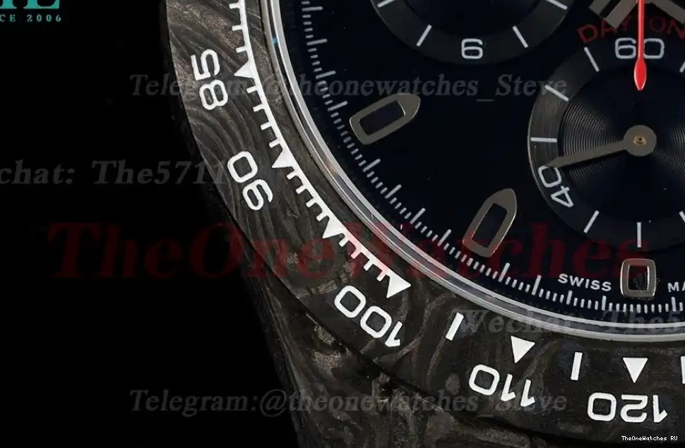 Y Daytona Black Diw Dial NY N6F 40mm Carbon DD4130 0305