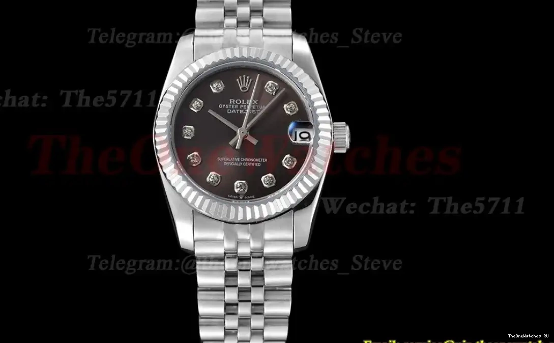 SS GDF 31mm Dia 278274 MY8215 SS Brown Datejust 0307