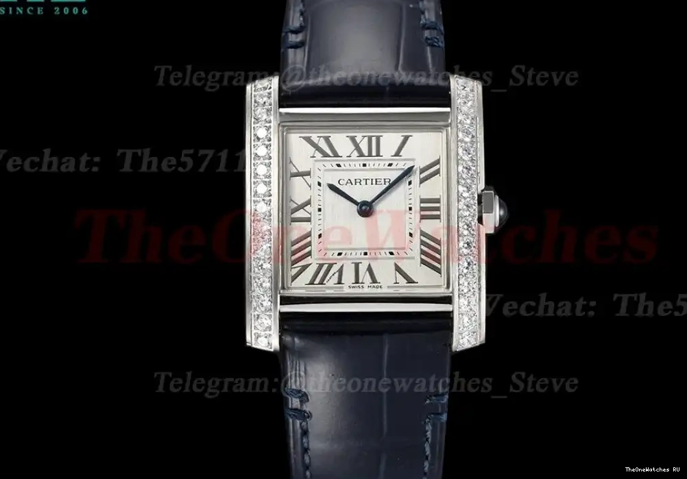 Tank LE 8848F 27mm SS Quartz Française Dial Dia Silver Blue 0316