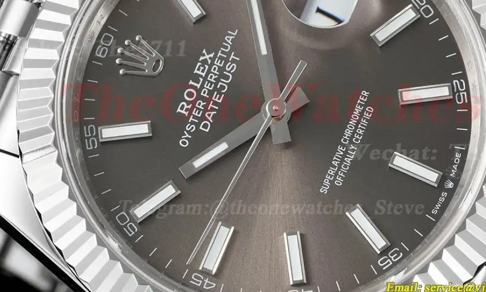 Jub VR3235 41mm GMF SS SS Datejust Dial 126334 Grey 0310