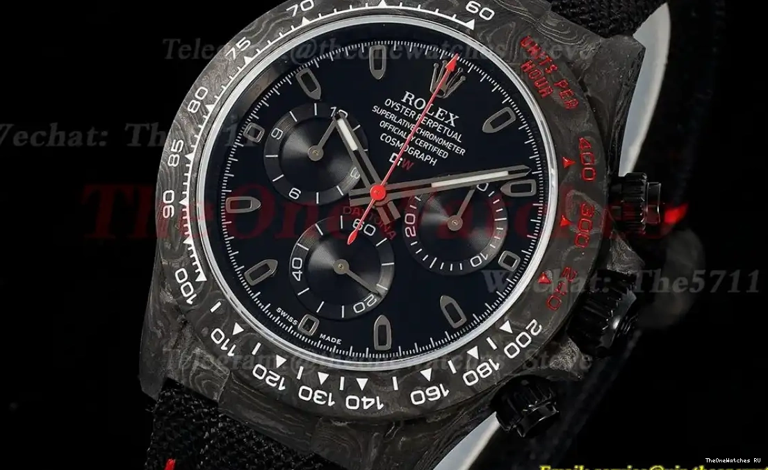 Y Daytona Black Diw Dial NY N6F 40mm Carbon DD4130 0305