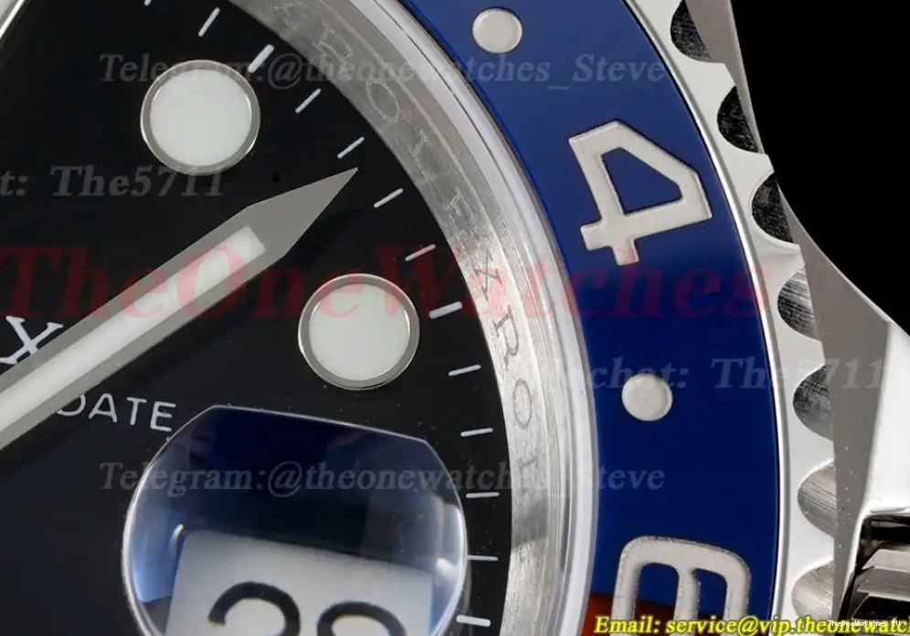 40mm Oys Red SS SS APF 116719BLRO VR3186 Master II GMT Blue 0308