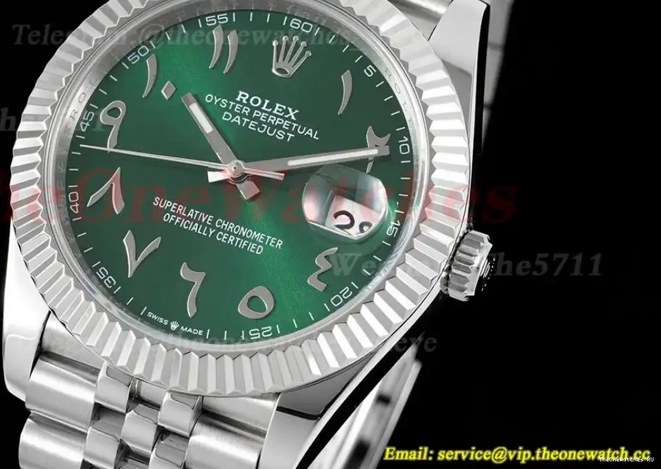 41mm Green  Datejust Jubilee A3235 DIW SS SS 904L Dial 0303