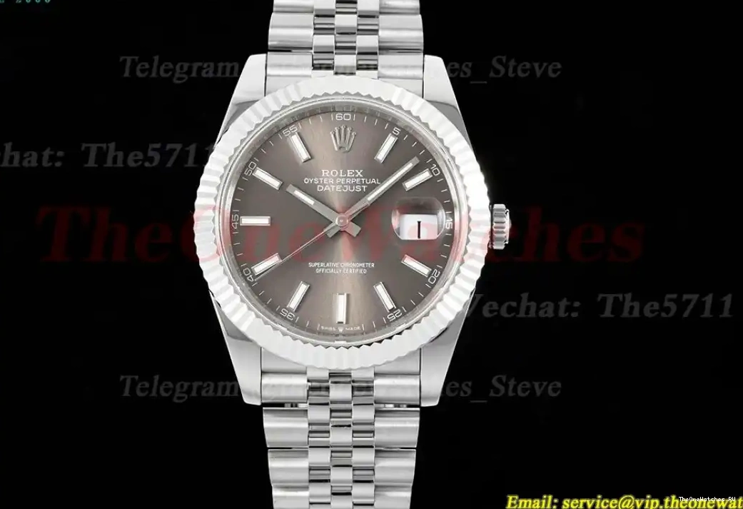 Jub VR3235 41mm GMF SS SS Datejust Dial 126334 Grey 0310