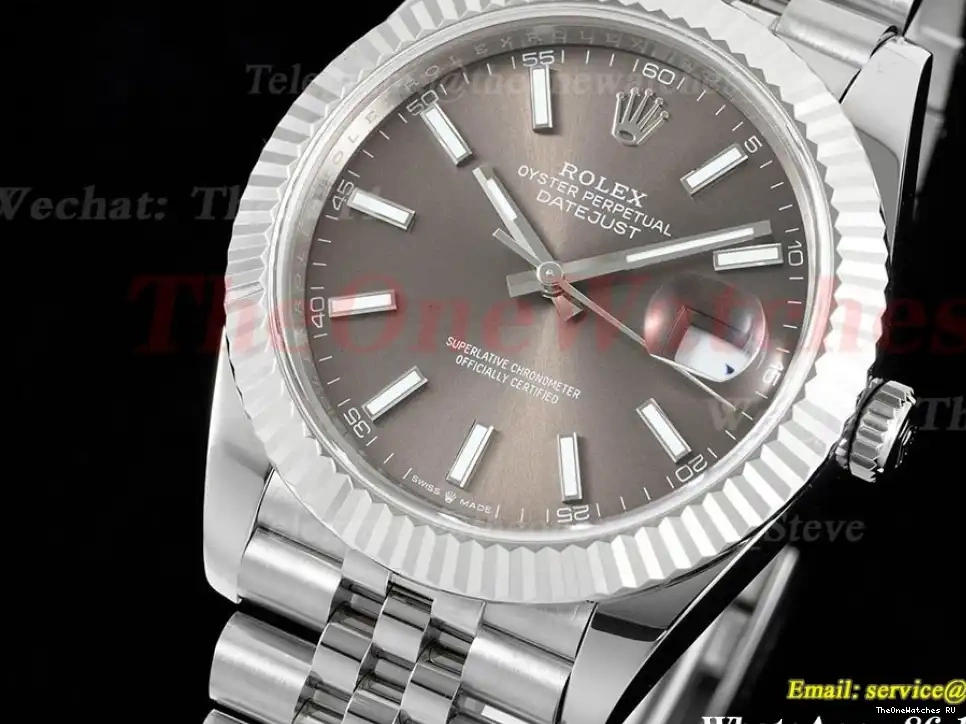 Jub VR3235 41mm GMF SS SS Datejust Dial 126334 Grey 0310