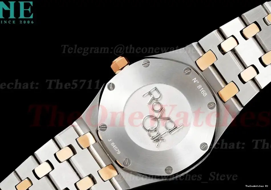 Ladies white  Royal Quartz Swiss RG 33mm Oak 8F Dial SS 0309