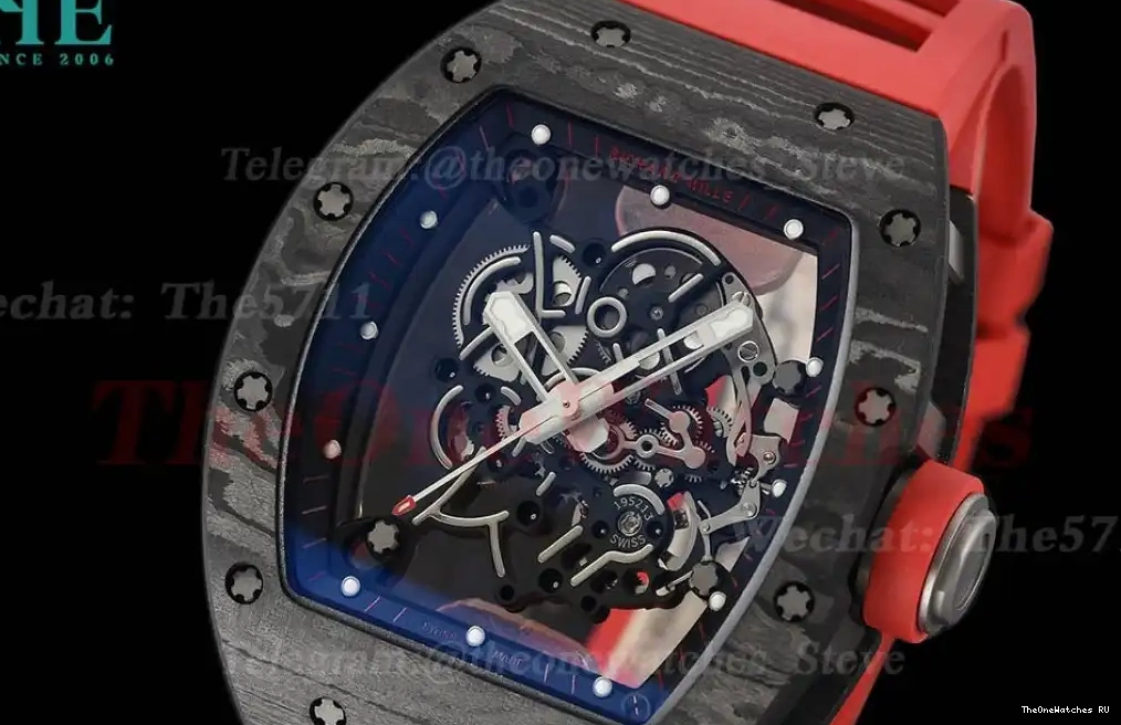 Dial RMUL2 Red Super RM055 NTPT RU APS Skeleton Clone 0315