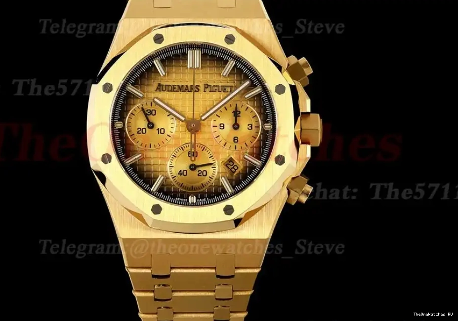 Royal Yellow BF YG Dial 41mm A7750 YG Oak 26240BA Chrono 0302