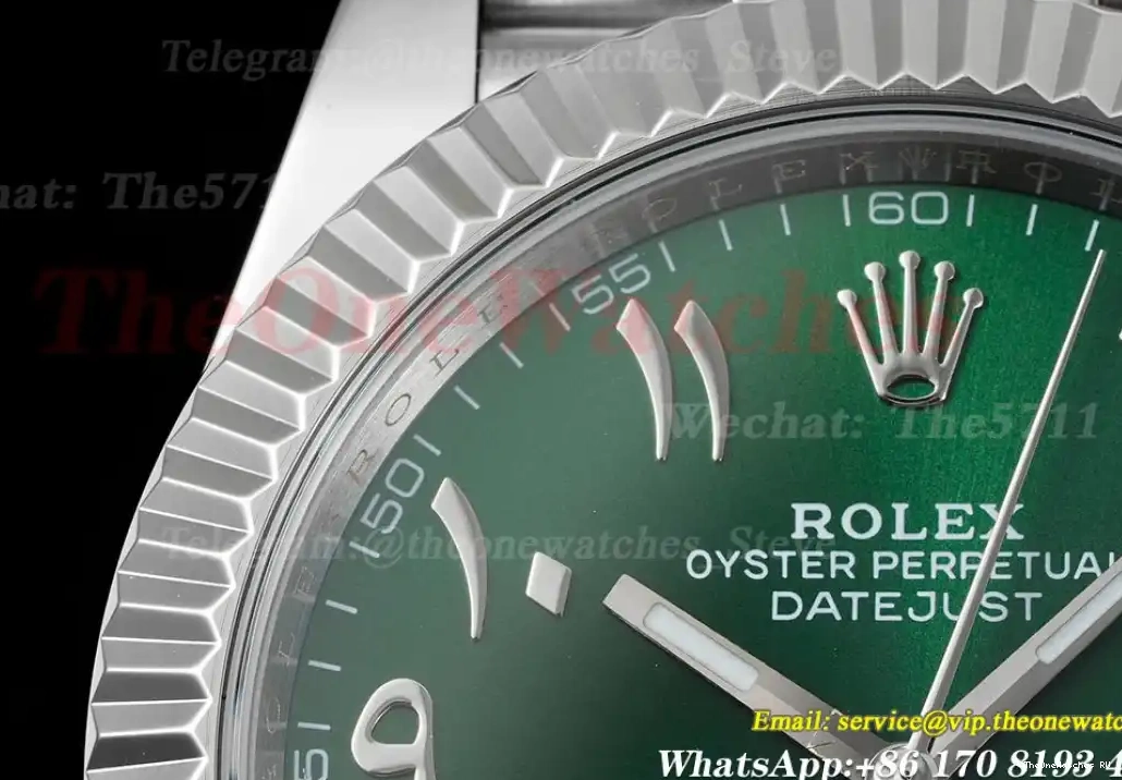 41mm Green  Datejust Jubilee A3235 DIW SS SS 904L Dial 0303