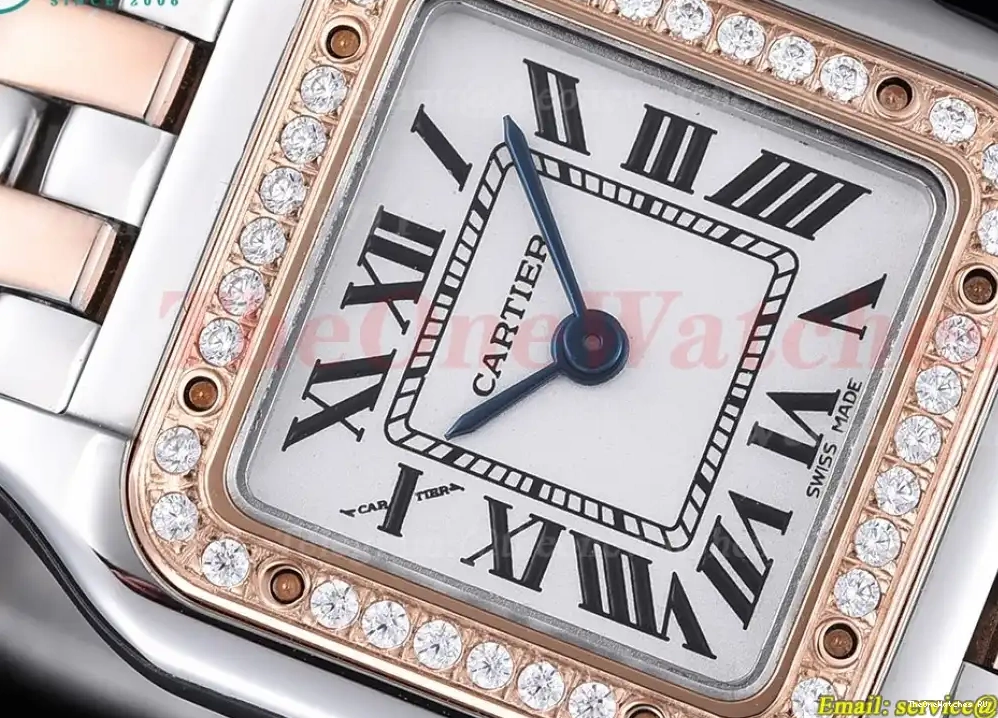 Panthere RG Dial Ladies Dia De Swiss Secrete White SS Qtz 8848F 22mm 0320