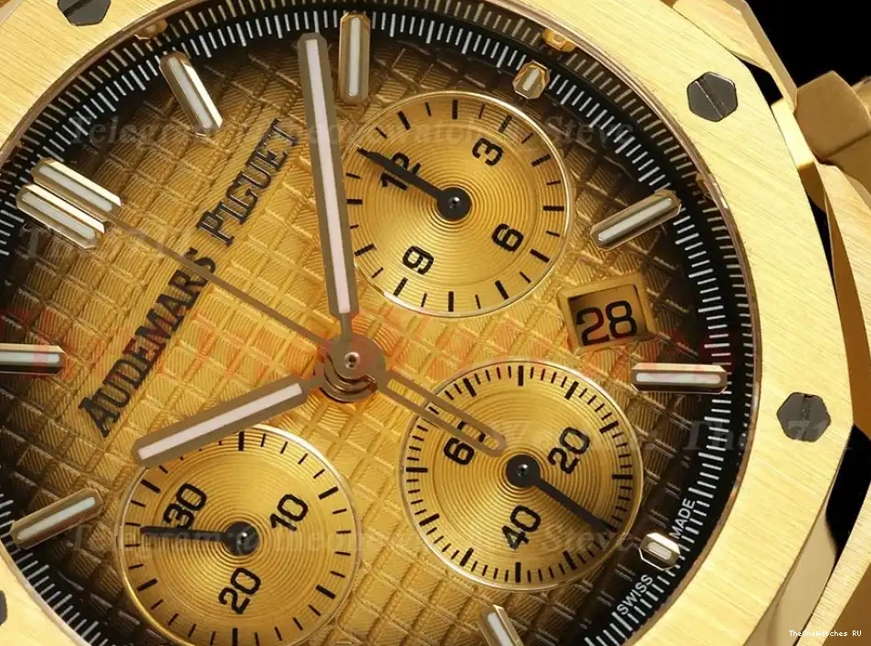 Royal Yellow BF YG Dial 41mm A7750 YG Oak 26240BA Chrono 0302