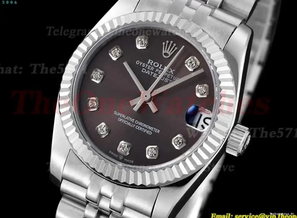 SS GDF 31mm Dia 278274 MY8215 SS Brown Datejust 0307