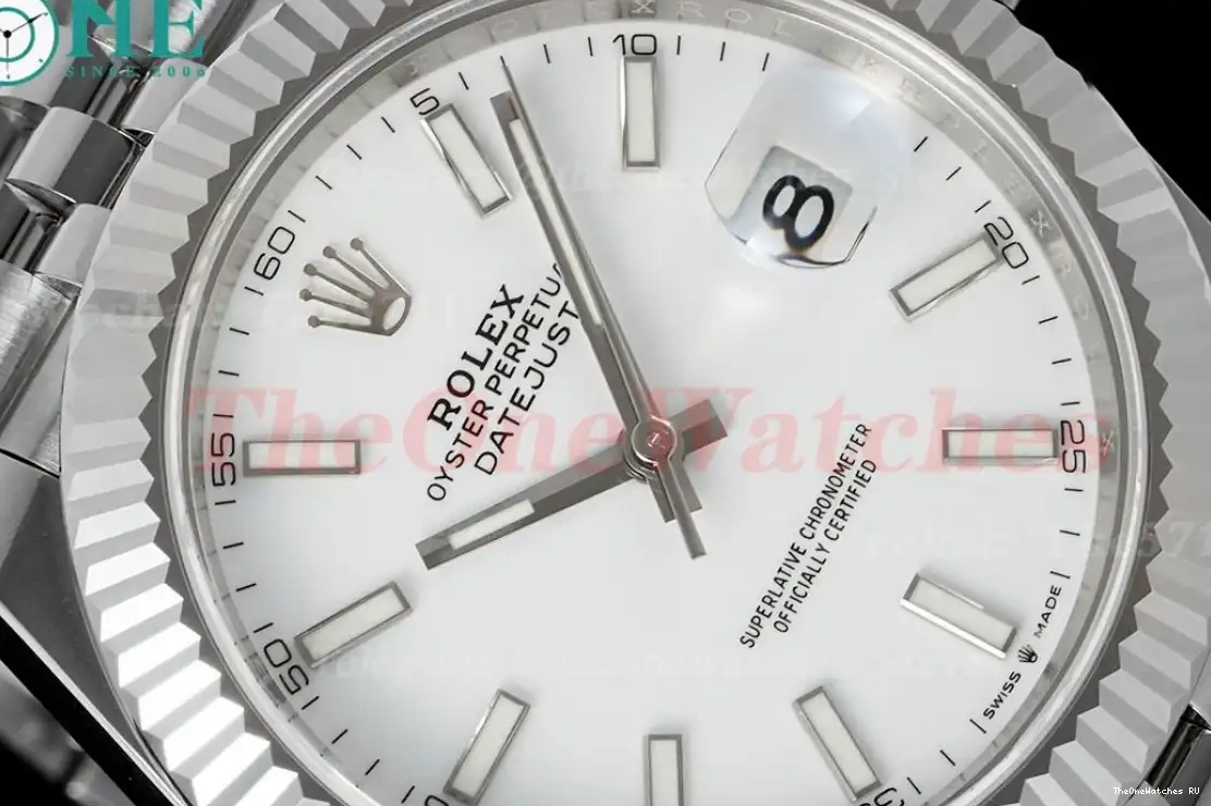 EWEF Stk 126334 SS A3235 SS White Jub 41mm Datejust 0312