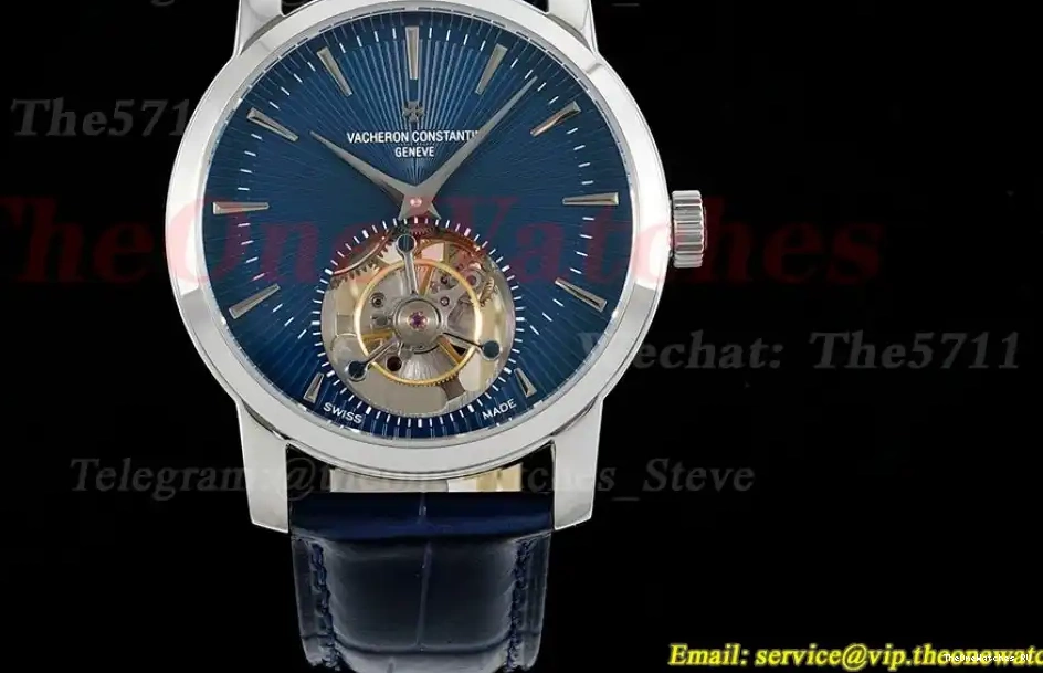 LE SS Blue Traditionnelle RMSF 41mm Tourb Dial 0317