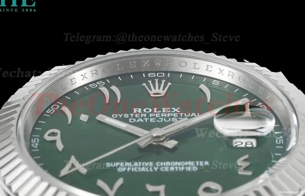 41mm Green  Datejust Jubilee A3235 DIW SS SS 904L Dial 0303