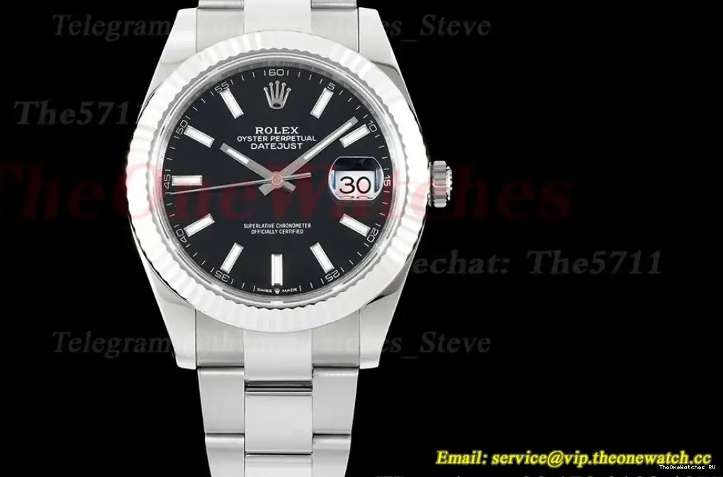 Datejust 126334 WF 41mm Oyster SS Black VR3235 SS 904L 0318