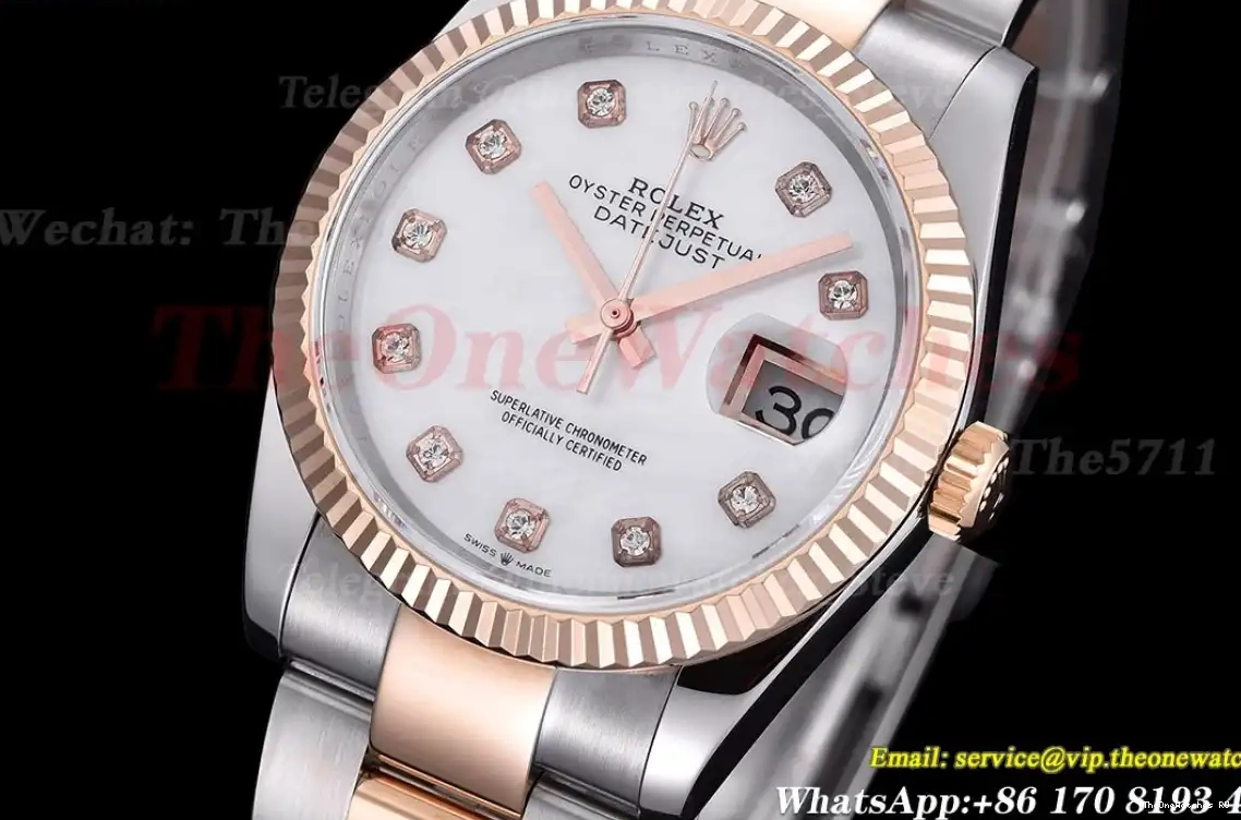 Datejust Dia GMF Mop A2824 SS Oys 36mm 126231 RG 0311