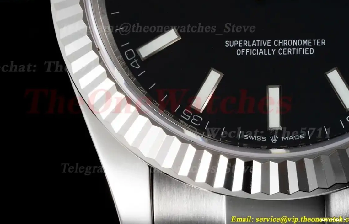 Flt 126334 41mm Black VSF VS3235 SS Oyster SS Stk 904L Datejust 0304