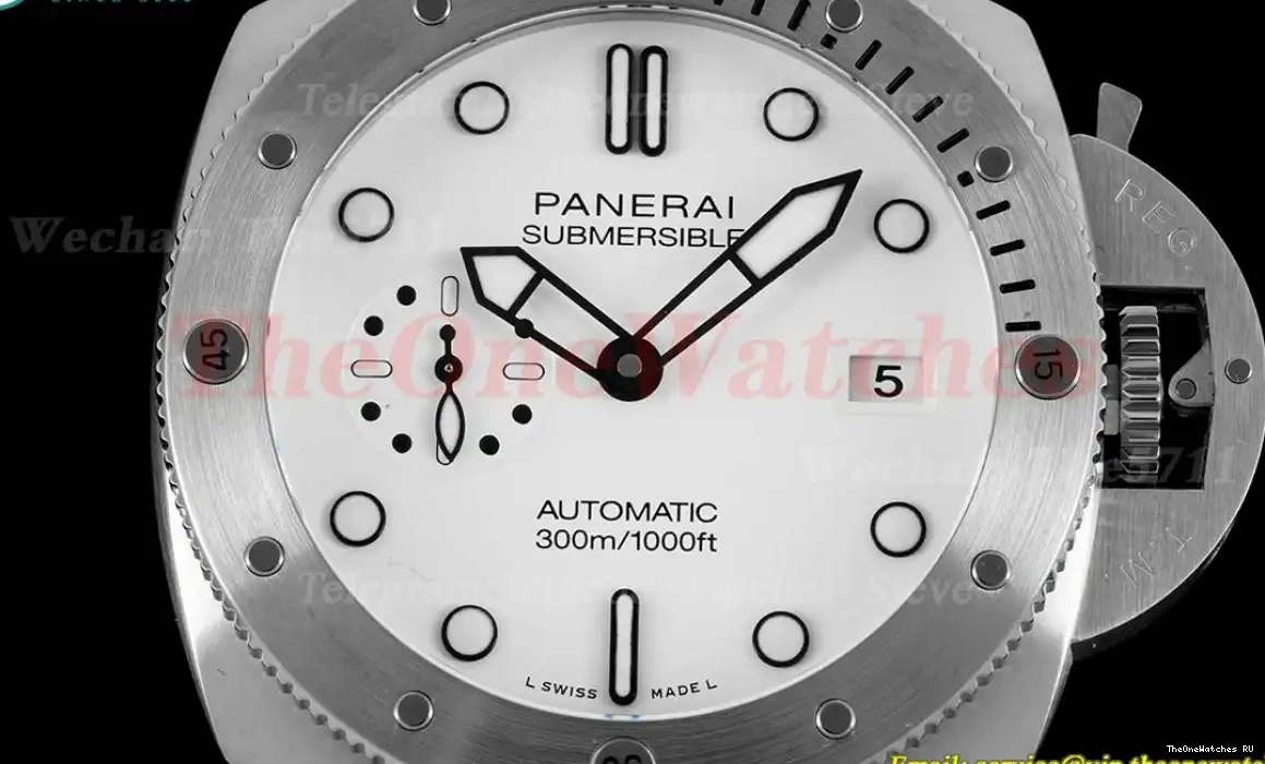 Dial TTF RU White P9010 Submersible 44mm PAM1226 SS 0309