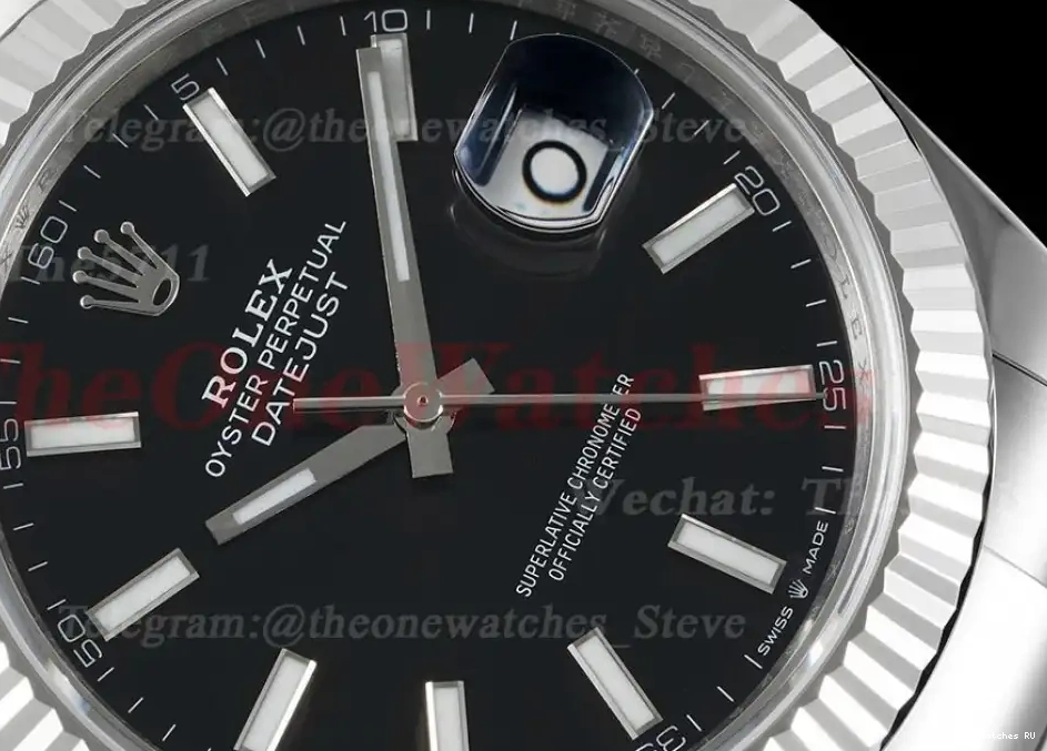 Black WF Oyster SS SS 904L 126334 VR3235 41mm Datejust 0304