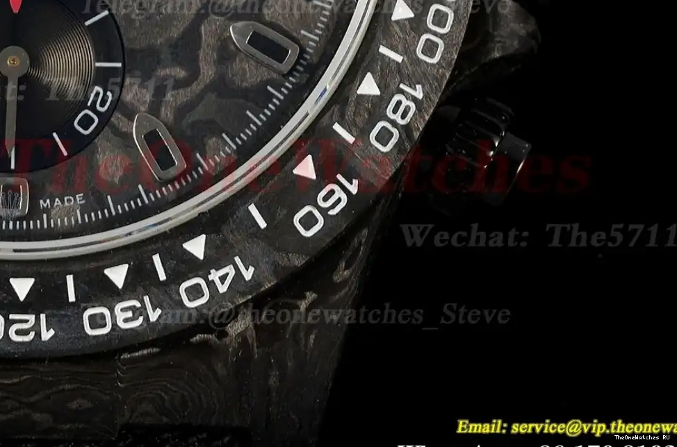 NY R 40mm Daytona Black Diw Dial Carbon DD4130 N6F 0301