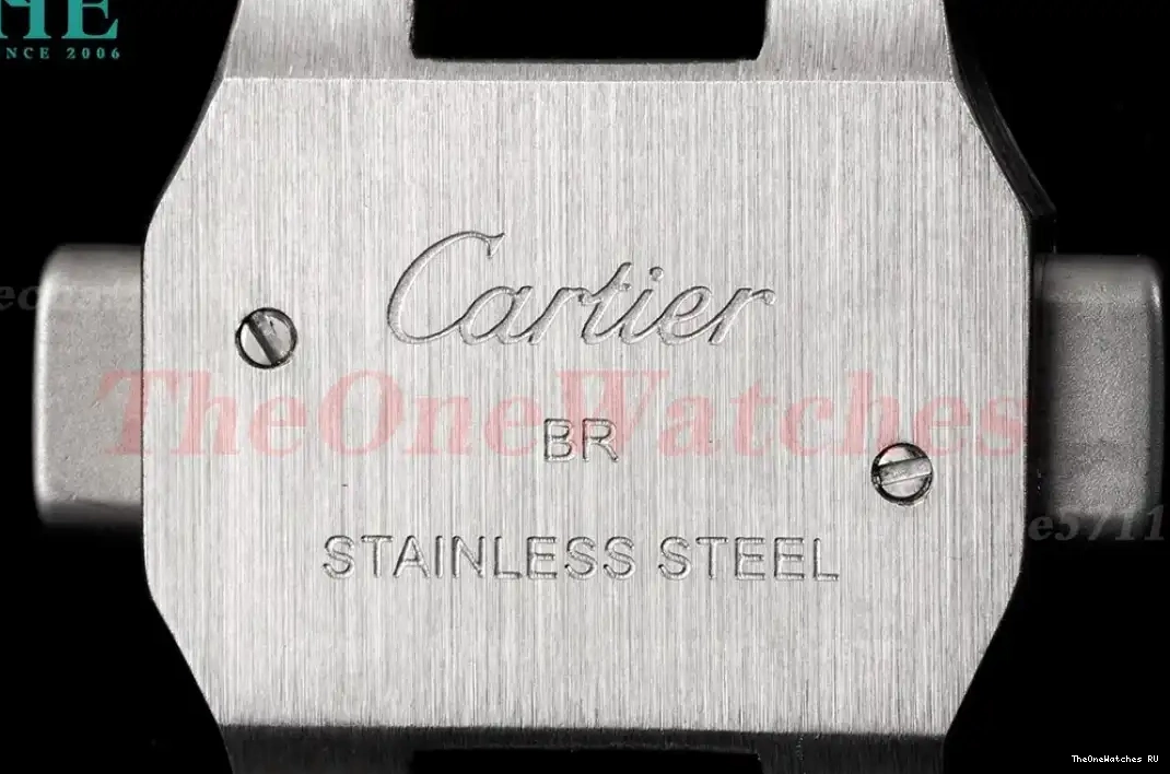 De BVF SS Gray 9019 40mm Cartier Santos Mens SS XL 0318