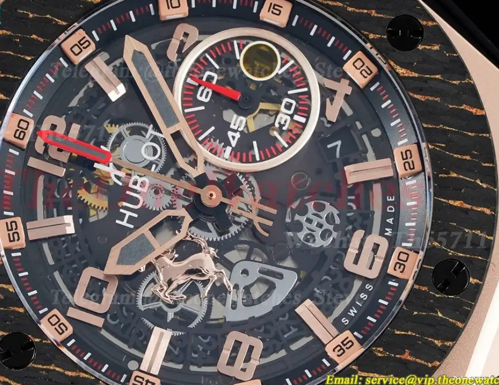 Big Limited HBF Ferrari Edition LE F1 45mm YG HUB1241 Unico Bang 0318
