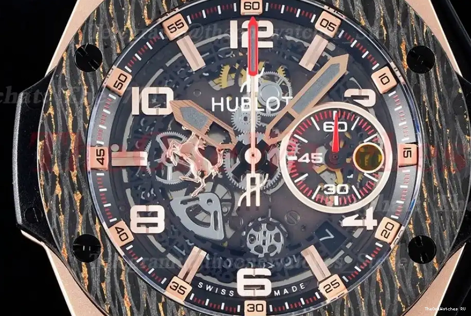 Big Limited HBF Ferrari Edition LE F1 45mm YG HUB1241 Unico Bang 0318