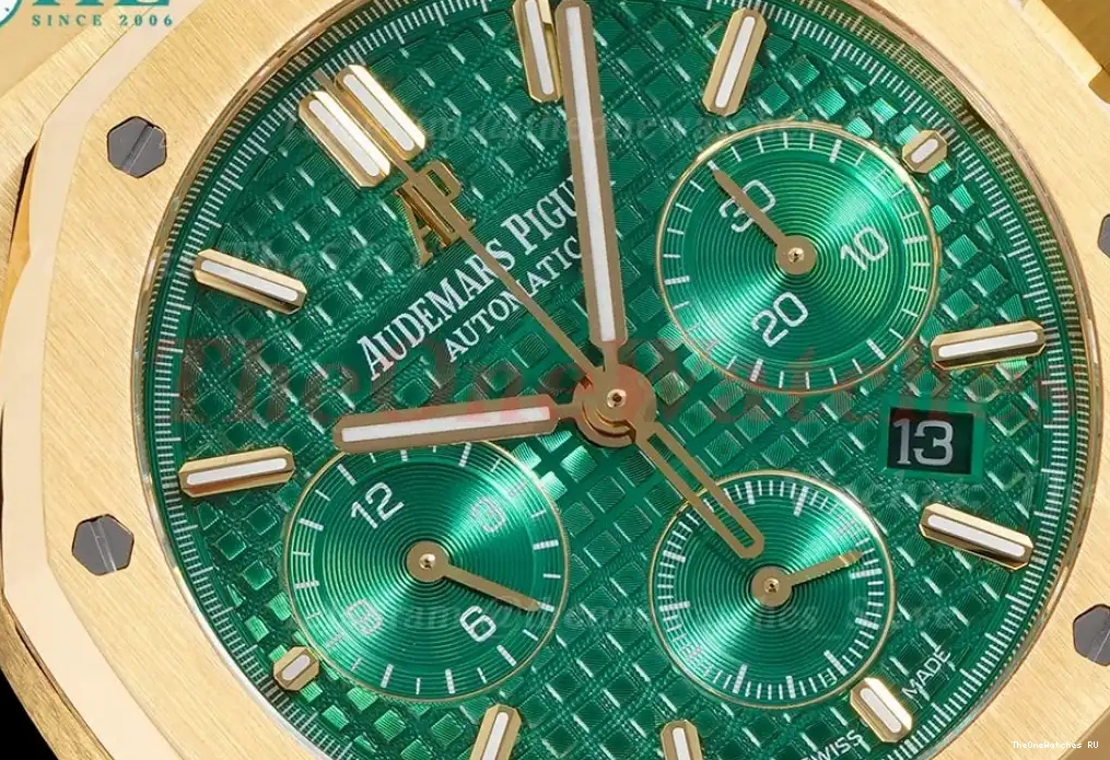 Royal YG Green YG Chrono Oak A7750 IPF Dial 26331 0316