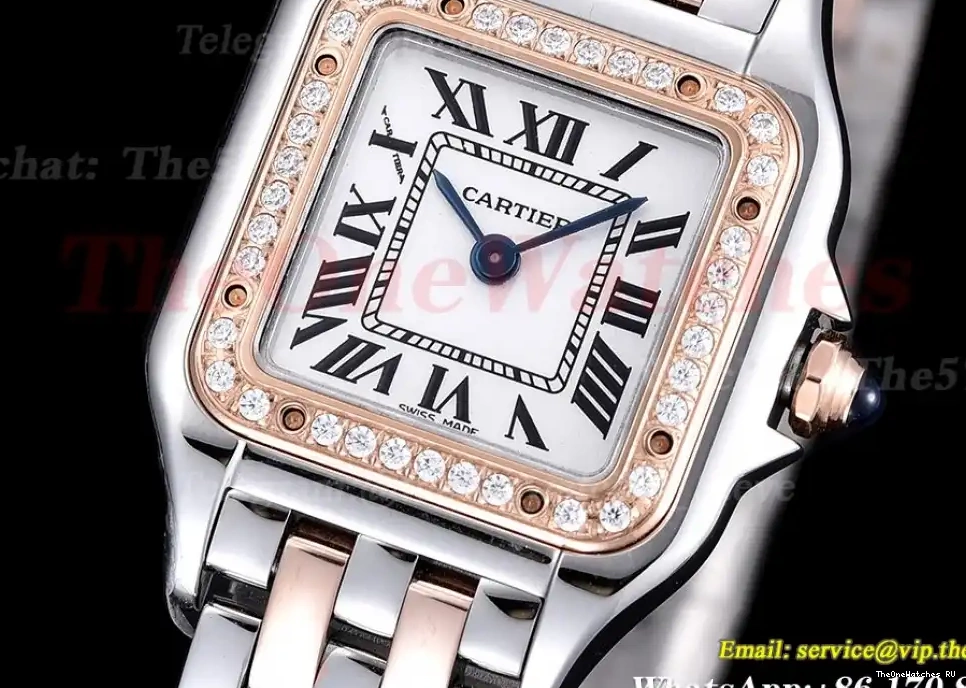 Panthere RG Dial Ladies Dia De Swiss Secrete White SS Qtz 8848F 22mm 0320