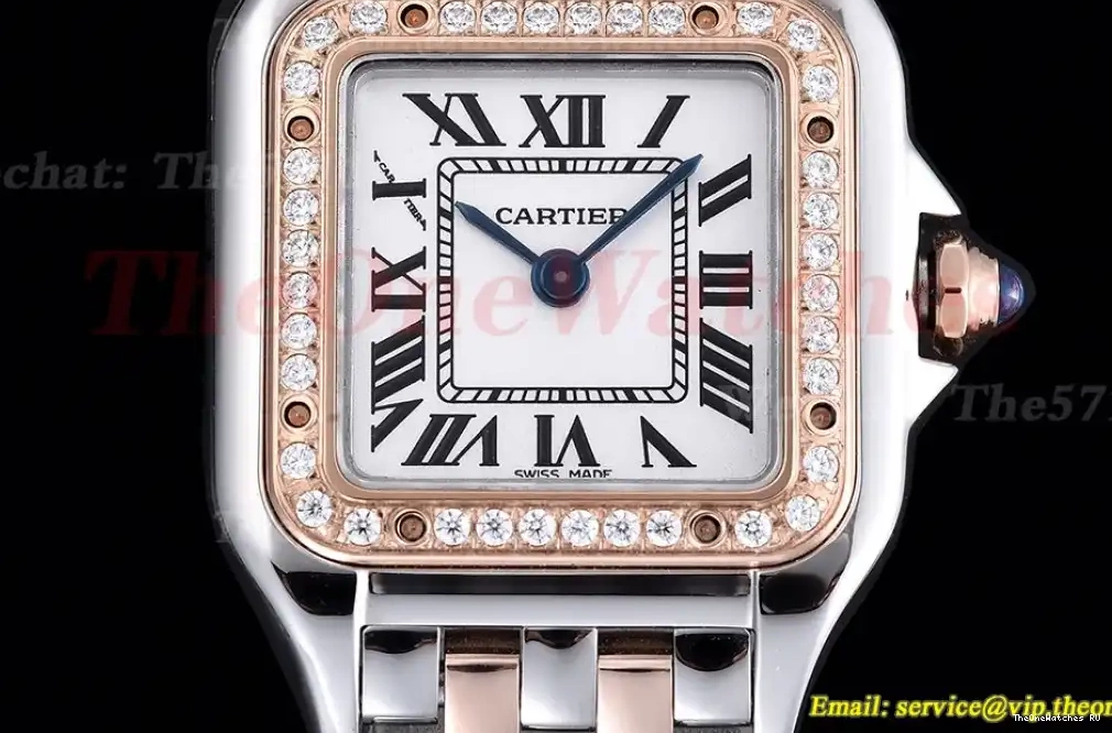 Panthere RG Dial Ladies Dia De Swiss Secrete White SS Qtz 8848F 22mm 0320