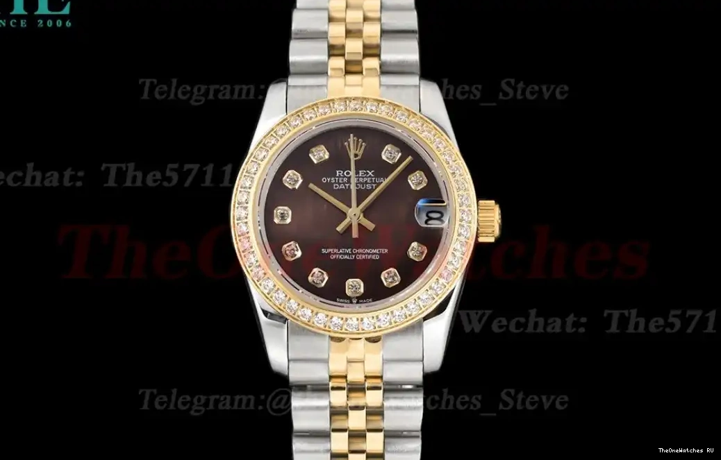 Dia Dia Datejust SS 28mm GDF MY8215 Chocolate YG 0306