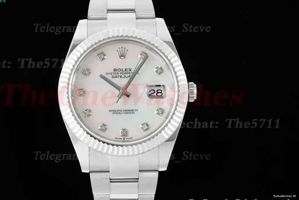 126334 Datejust SS EWEF SS A3235 Mop Stk 41mm 0316