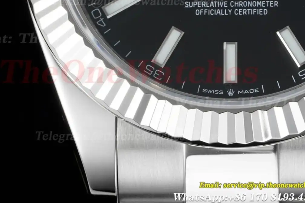 Datejust 126334 WF 41mm Oyster SS Black VR3235 SS 904L 0318