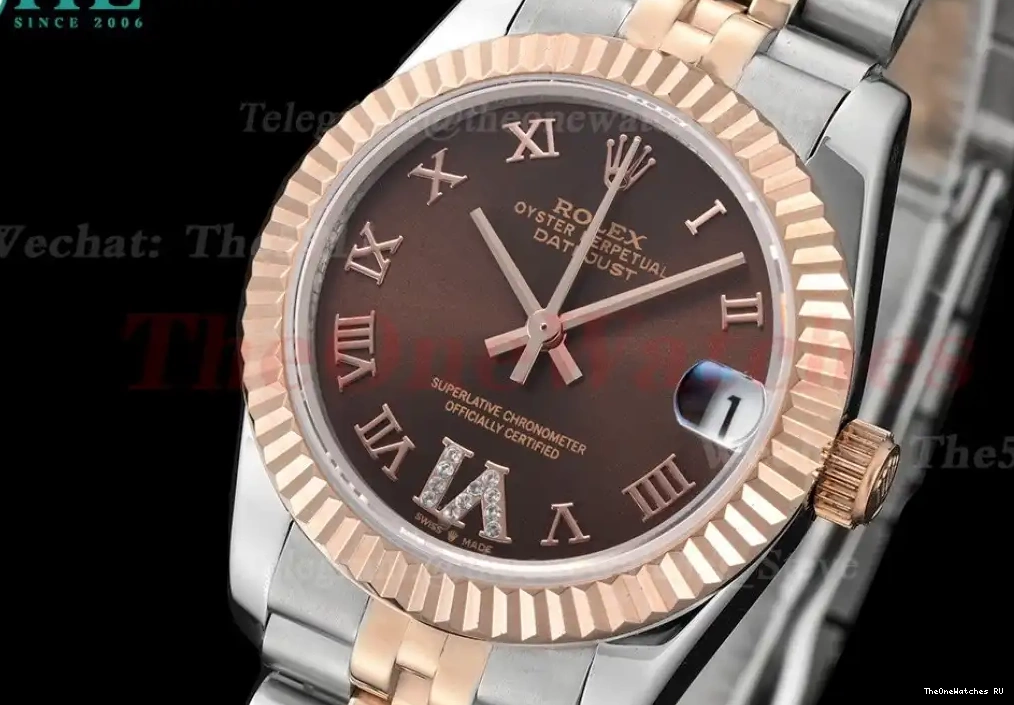 MY8215 RG Datejust GDF 28mm Brown SS Rmn 0312