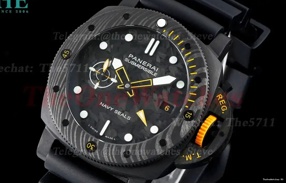 RU VSF PAM1324 Submersible Black Dial 44mm Carbon P9011 0315