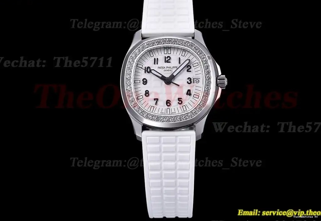 Ladies A324 PPF White Dia 35.6mm SS Aquanaut Dial RU 0310