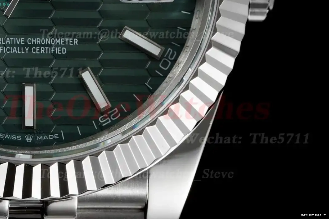 Dial SS Datejust GMF 126334 SS VR3235 41mm Green Textured 0301