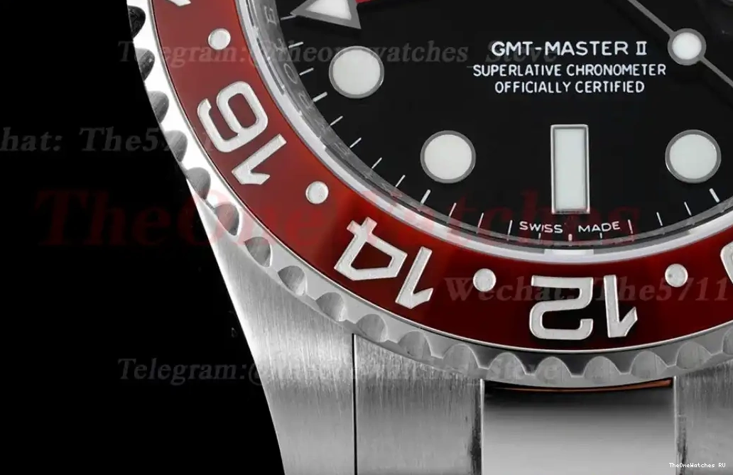 40mm Oys Red SS SS APF 116719BLRO VR3186 Master II GMT Blue 0308